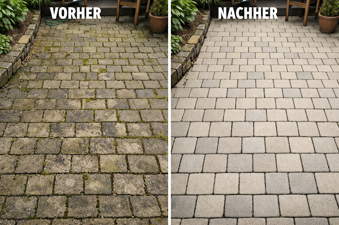 Vorher / Nachher Pflastersteine